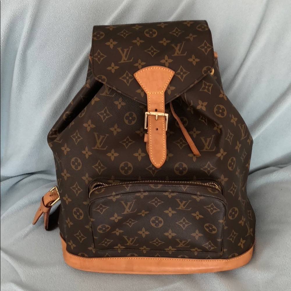 Authentic LOUIS VUITTON monogram canvas backpack